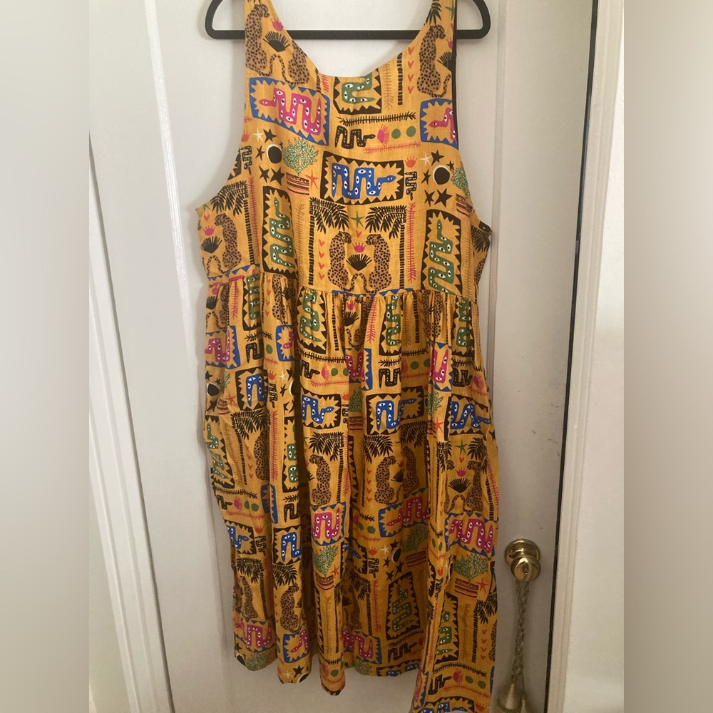 Nooworks Desert Disaster Linen Naomi dress 3X - Picture 3 of 3